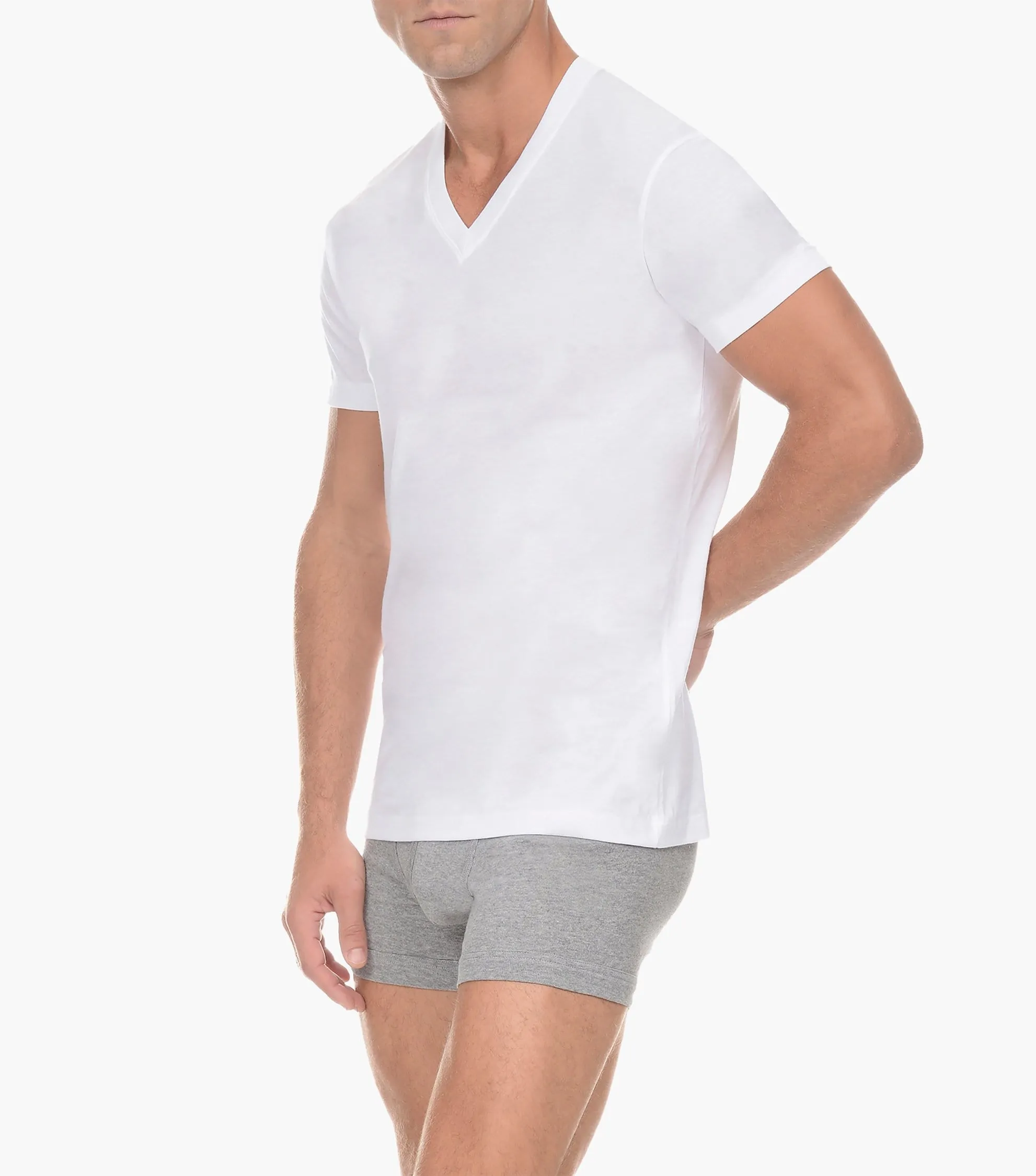 Pima Cotton V-Neck T-Shirt sold by 2xist product image thumbnail 3