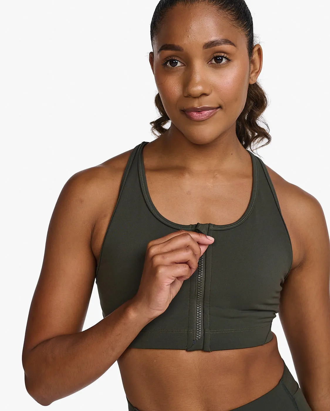 Motion Zip Bra sold by 2xu