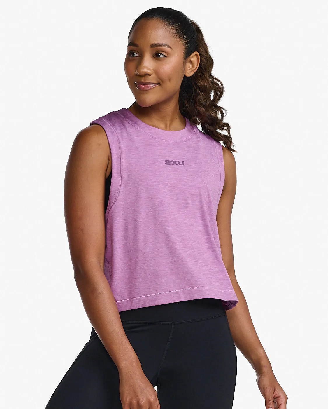 Motion Crop Tank sold by 2xu