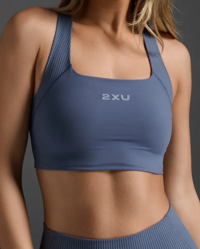 Ribbed Longline Low Impact Bra sold by 2xu