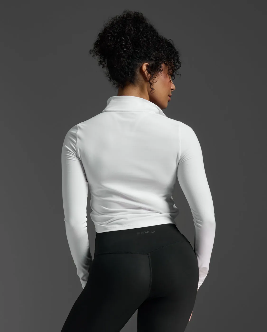 Flex Crop 1/2 Zip Long Sleeve sold by 2xu product image thumbnail 3