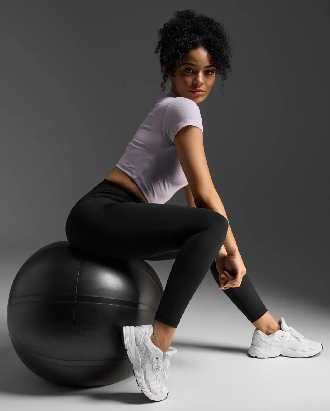 Fluid Ribbed Crop Tee sold by 2xu product image thumbnail 5