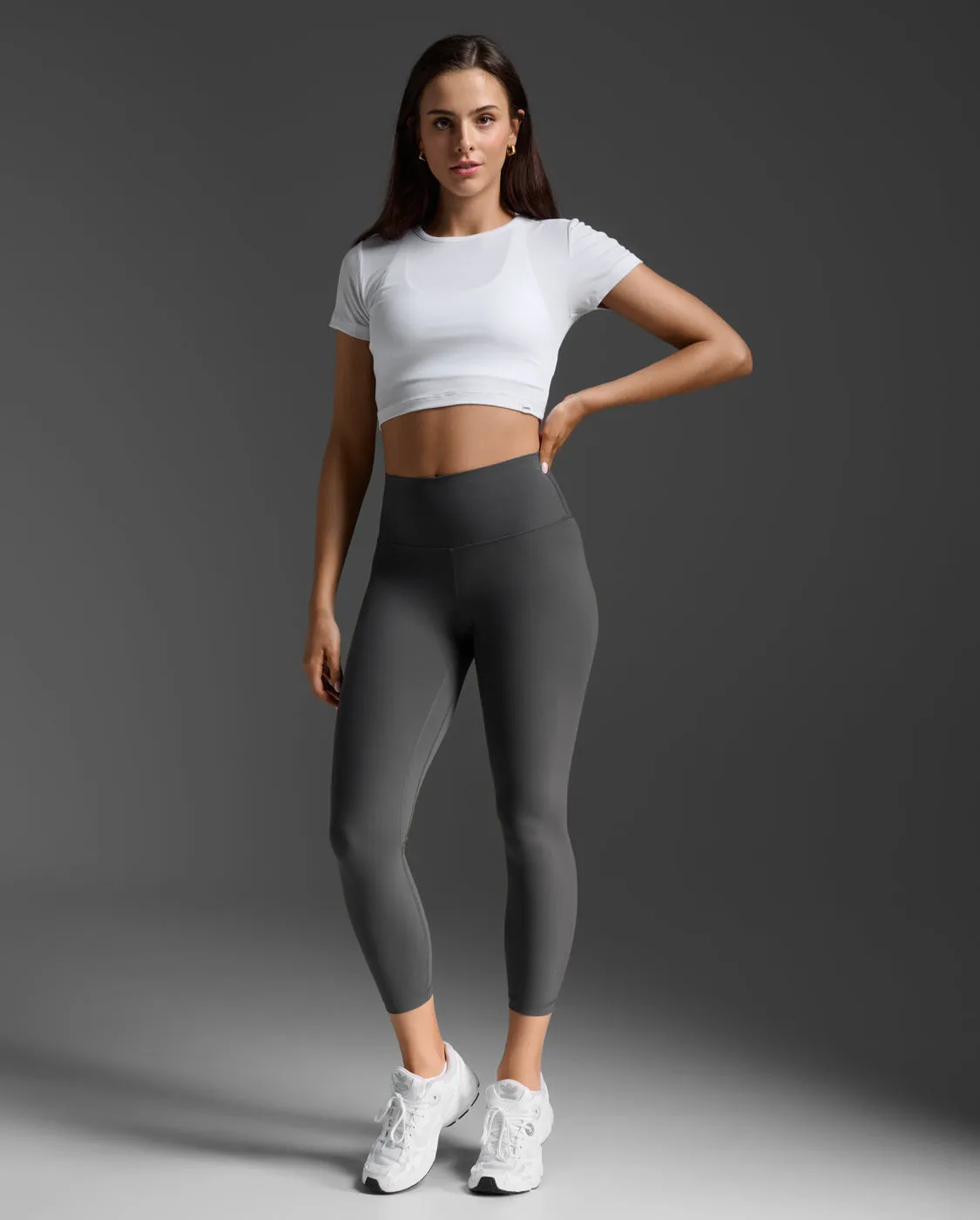 Fluid Ribbed Crop Tee sold by 2xu product image thumbnail 5