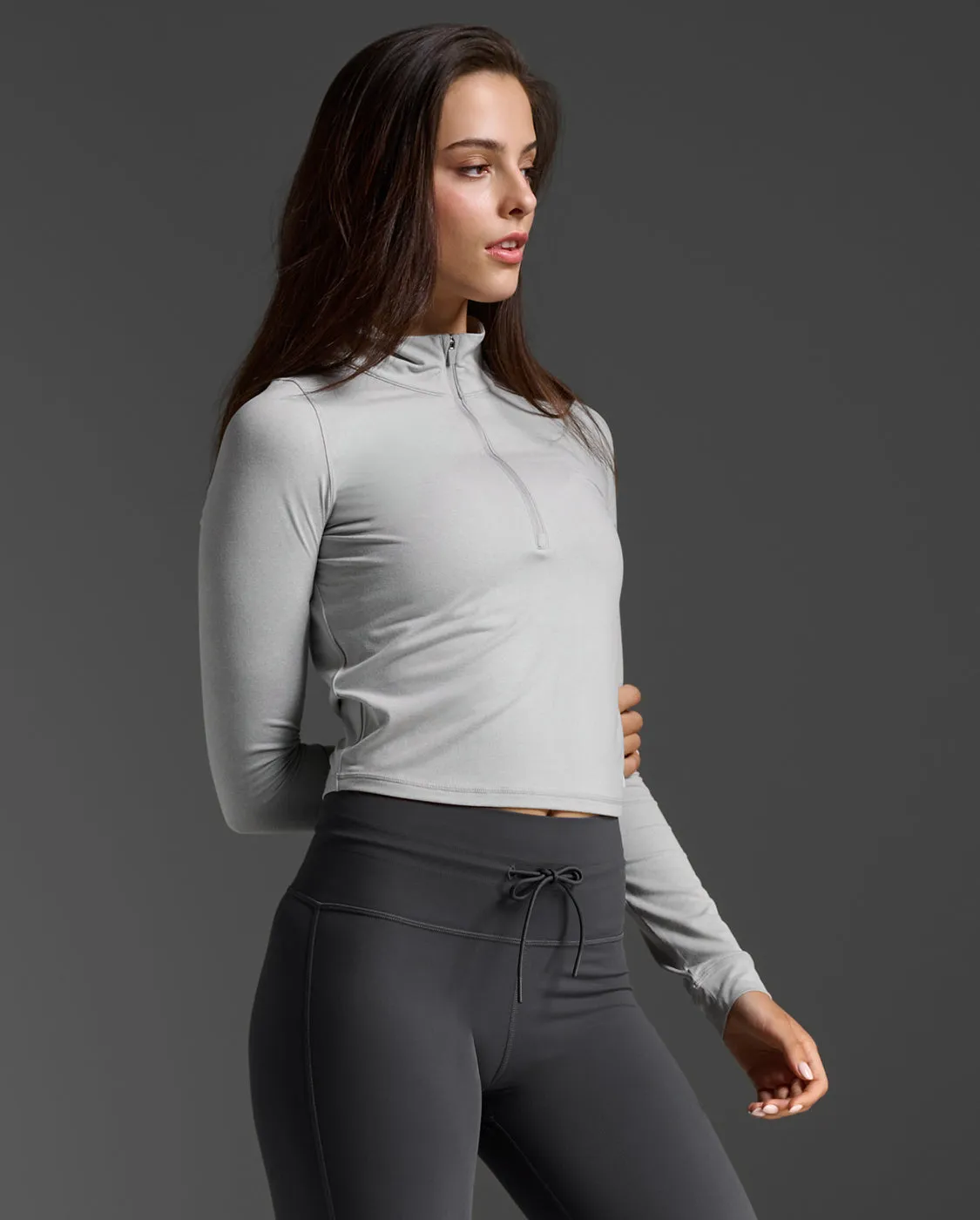 Flex Crop 1/2 Zip Long Sleeve sold by 2xu product image thumbnail 5