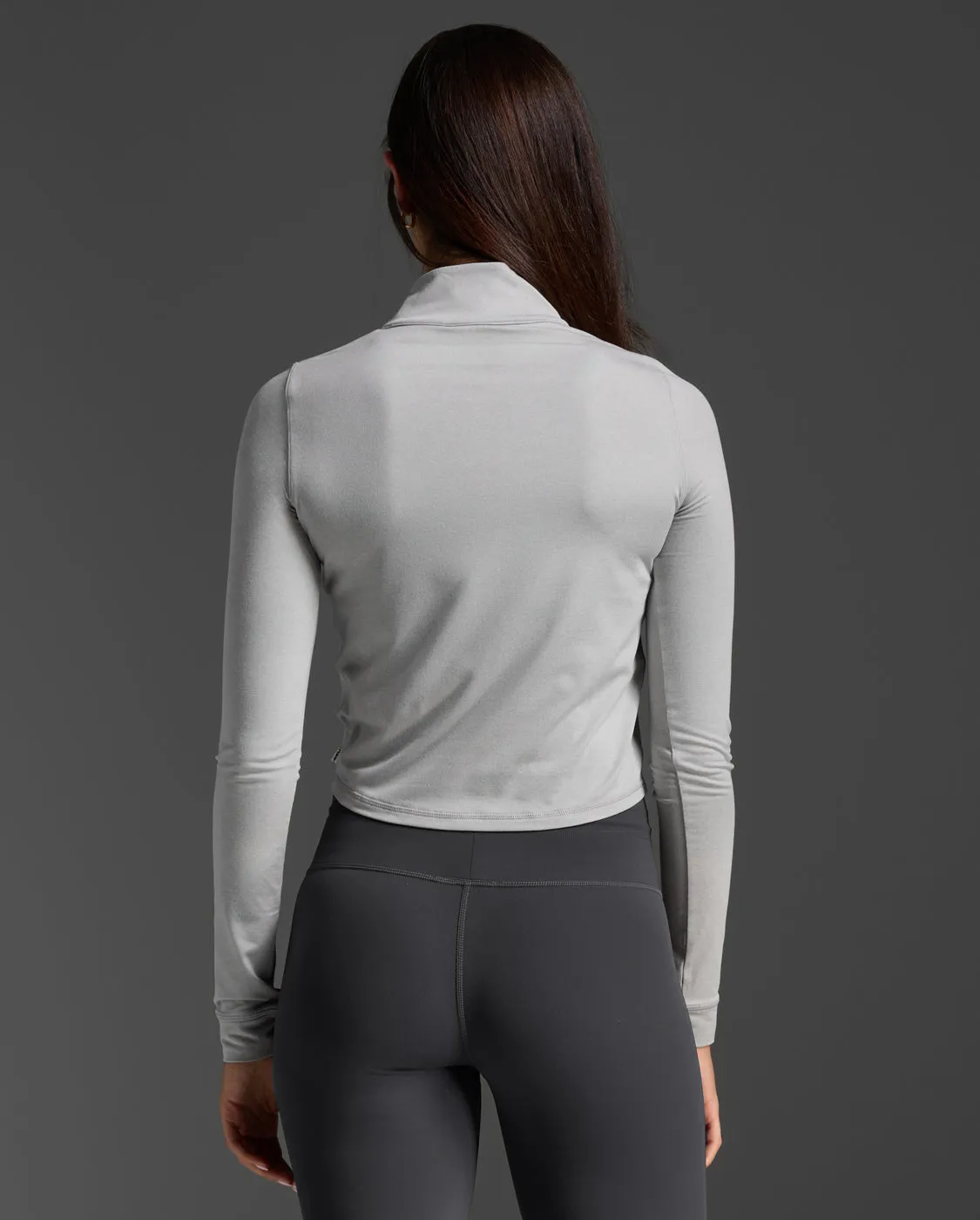 Flex Crop 1/2 Zip Long Sleeve sold by 2xu product image thumbnail 3