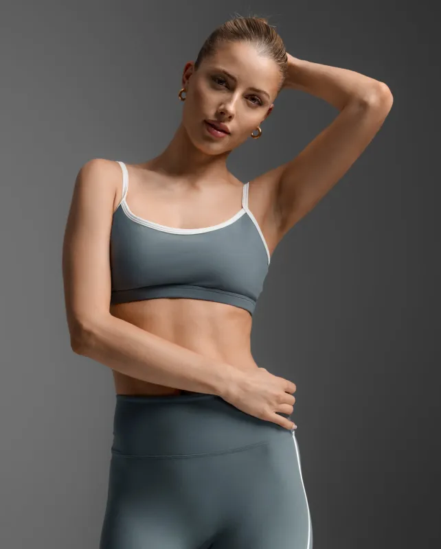 Fluid Contrast Strappy Bra sold by 2xu