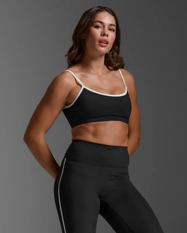 Fluid Contrast Strappy Bra made by 2xu