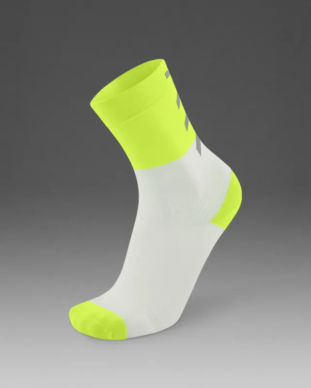 Vectr Reflective Crew Socks made by 2xu