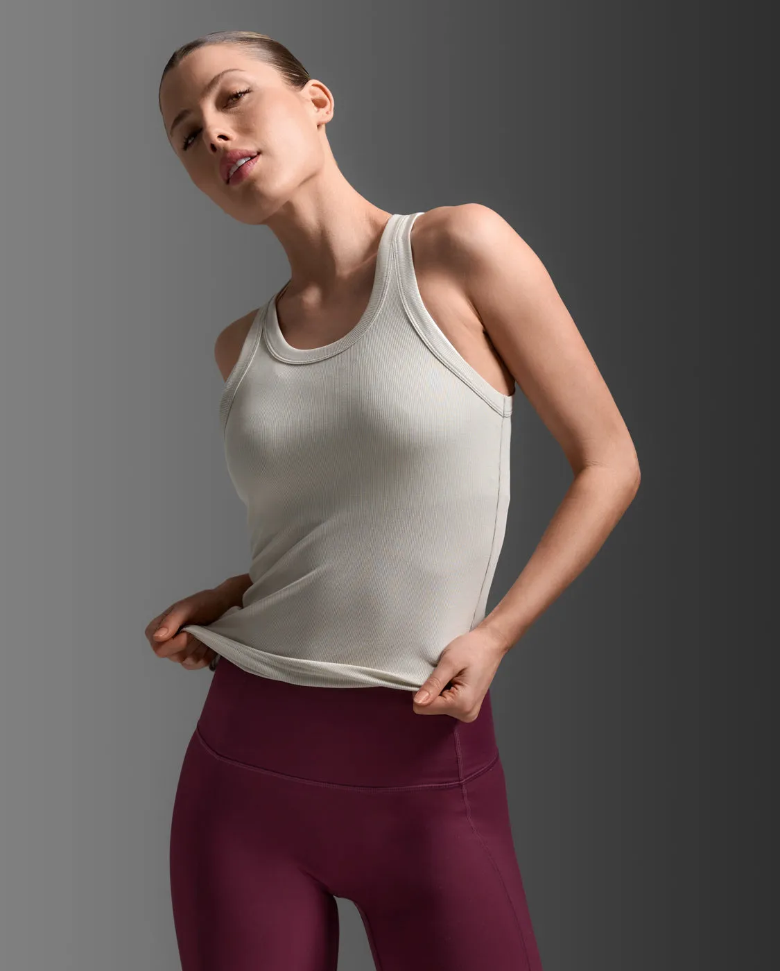 Fluid Ribbed Tank sold by 2xu product image thumbnail 2