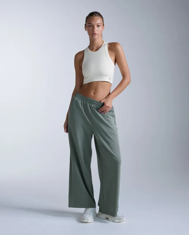 Fluid Tencel Ribbed Crop Tank made by 2xu