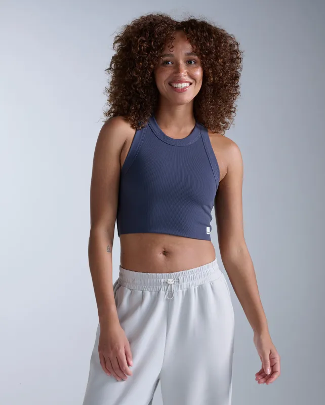 Fluid Tencel Ribbed Crop Tank sold by 2xu