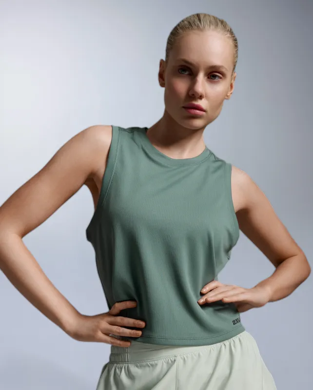 Aero Mesh Crop Tank made by 2xu