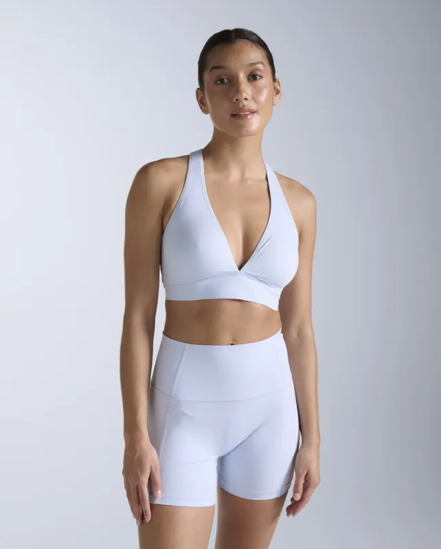 Feather Flex Bonded Cross Back Bra made by 2xu