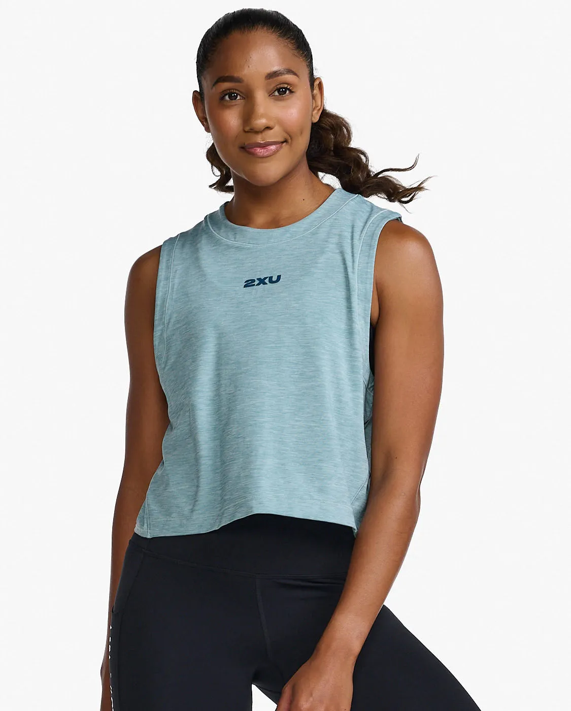 Motion Crop Tank sold by 2xu