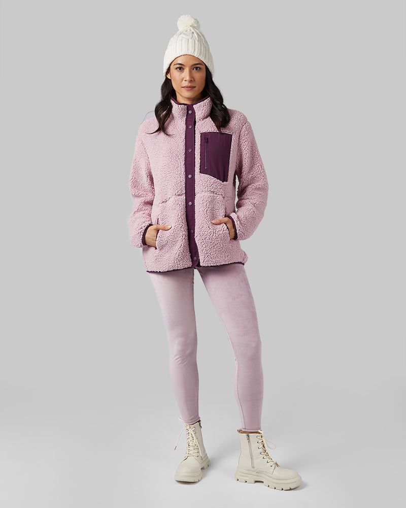 WOMEN'S COZY SHERPA SNAP JACKET sold by 32 Degrees product image thumbnail 2