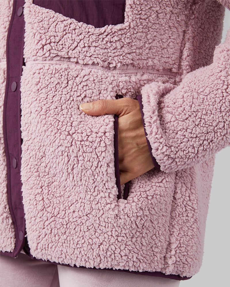 WOMEN'S COZY SHERPA SNAP JACKET sold by 32 Degrees product image thumbnail 3