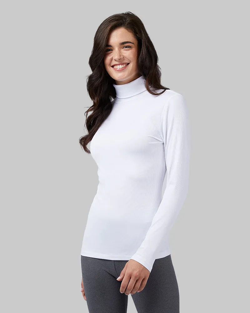 WOMEN'S SOFT RIB TURTLENECK sold by 32 Degrees
