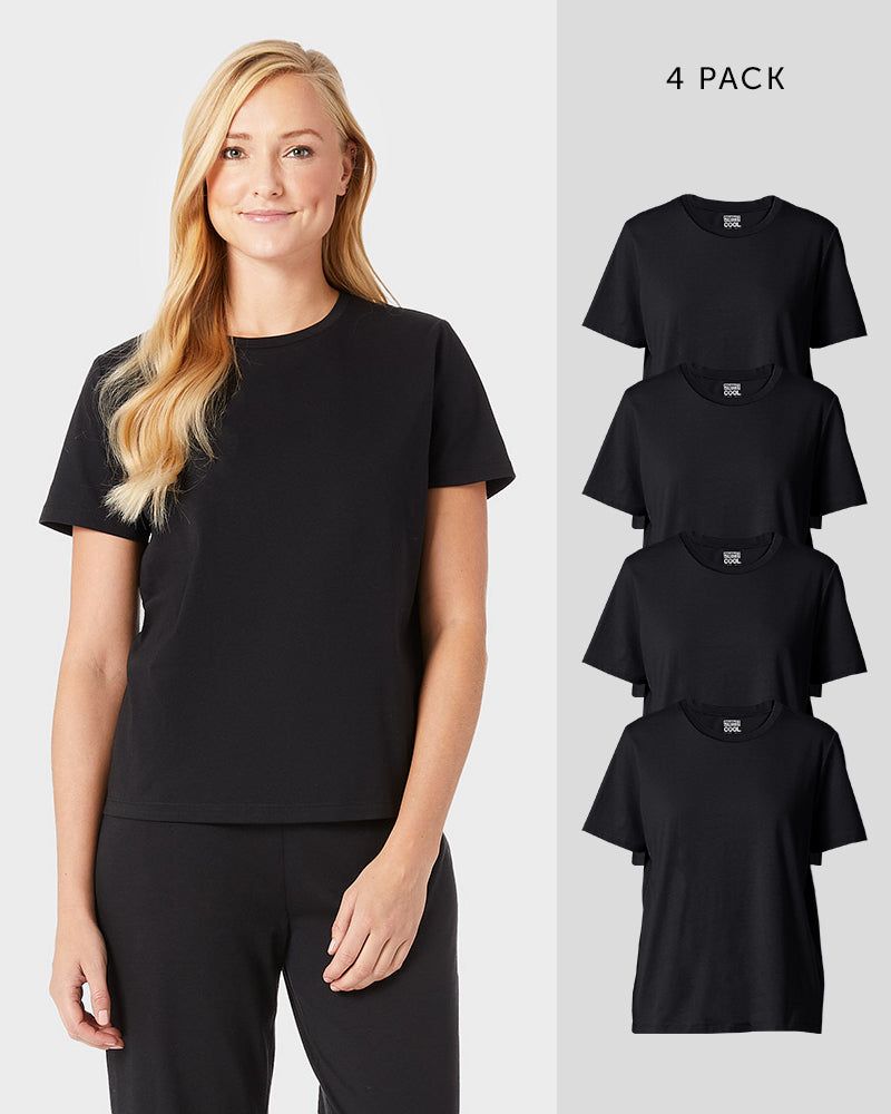 WOMEN'S 4-PACK SOFT COTTON CREW T-SHIRT sold by 32 Degrees product image thumbnail 5