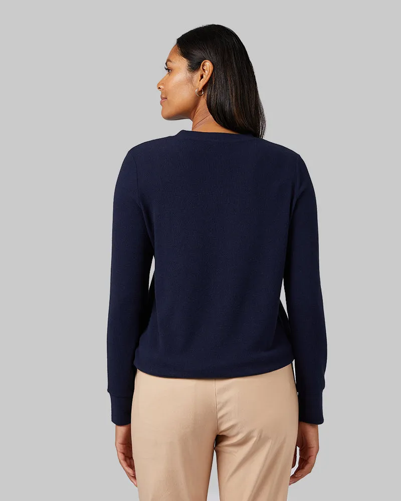 WOMEN'S SOFT SWEATER KNIT VNECK TOP sold by 32 Degrees product image thumbnail 3