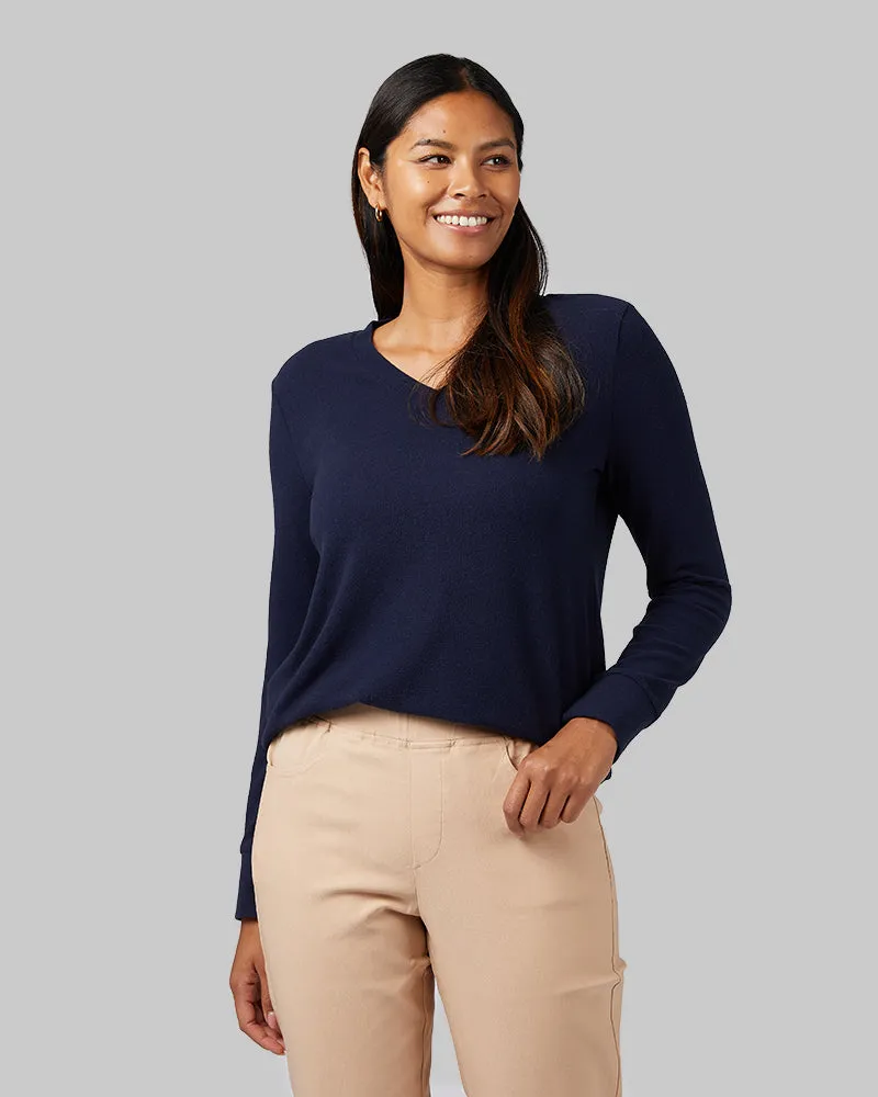 WOMEN'S SOFT SWEATER KNIT VNECK TOP sold by 32 Degrees