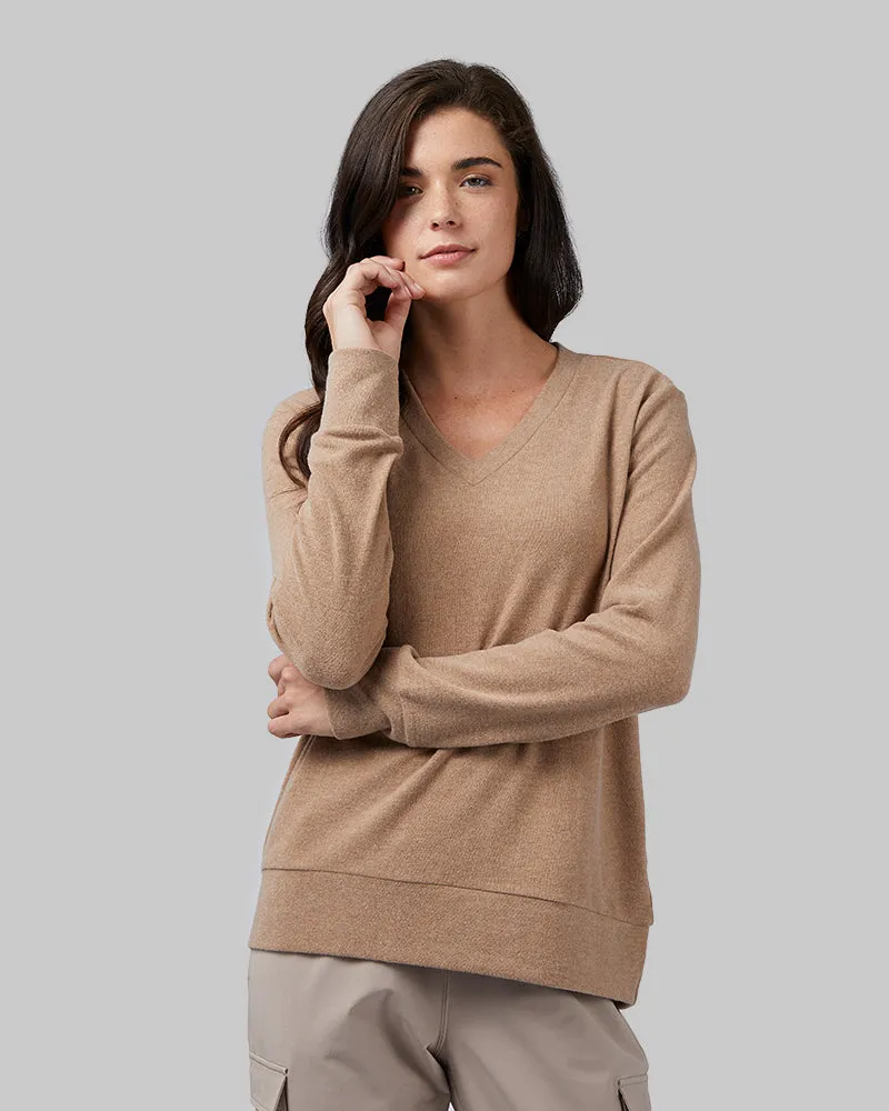 WOMEN'S SOFT SWEATER KNIT VNECK TOP sold by 32 Degrees product image thumbnail 5