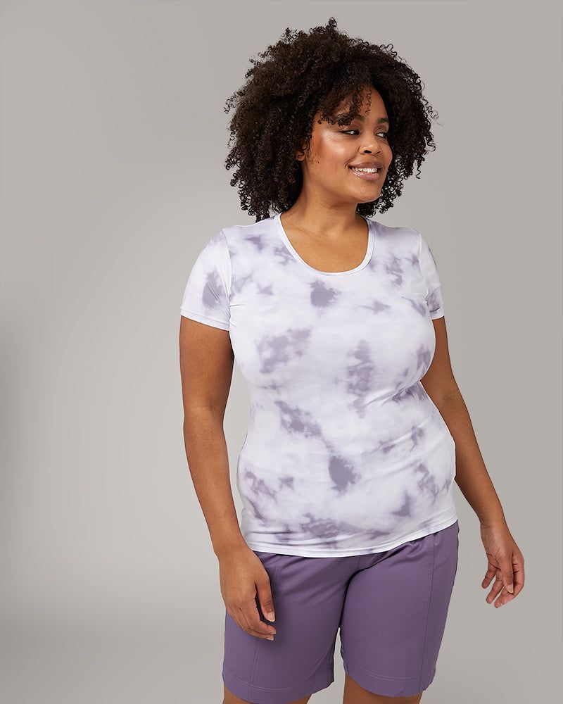 WOMEN'S COOL FITTED TIE-DYE T-SHIRT sold by 32 Degrees