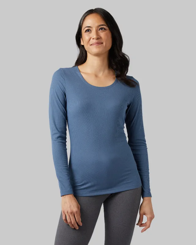 WOMEN'S SOFT RIB SCOOP TOP sold by 32 Degrees