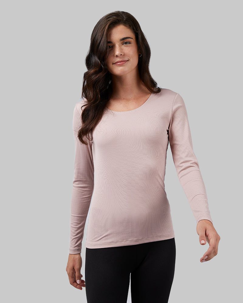 WOMEN'S MIDWEIGHT RIB BASELAYER SCOOP TOP sold by 32 Degrees