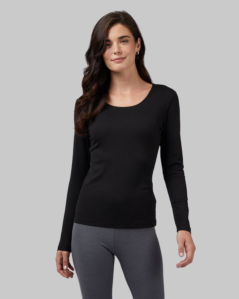 WOMEN'S MIDWEIGHT RIB BASELAYER SCOOP TOP sold by 32 Degrees product image thumbnail 5