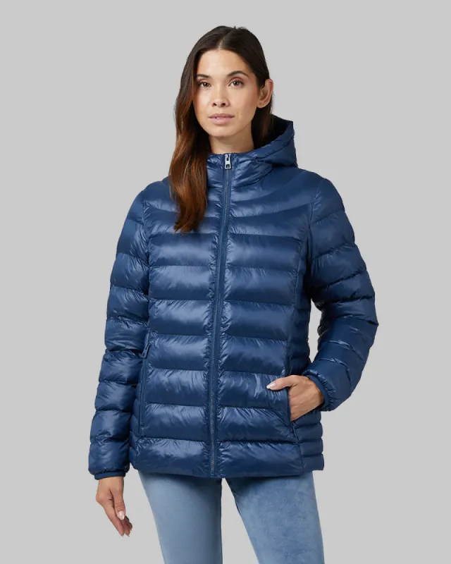 WOMEN'S SHINY POLY-FILL HOODED JACKET made by 32 Degrees