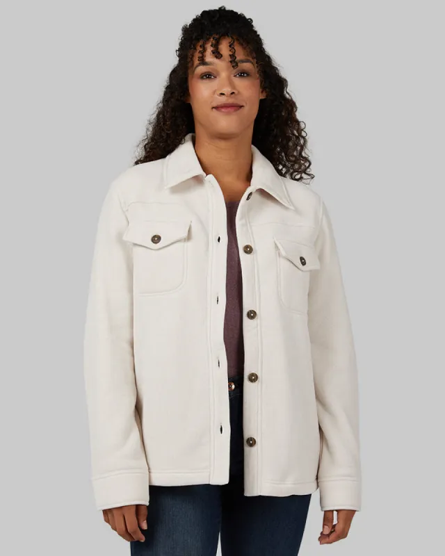 WOMEN'S VELVET SHERPA-LINED SHIRT JACKET sold by 32 Degrees