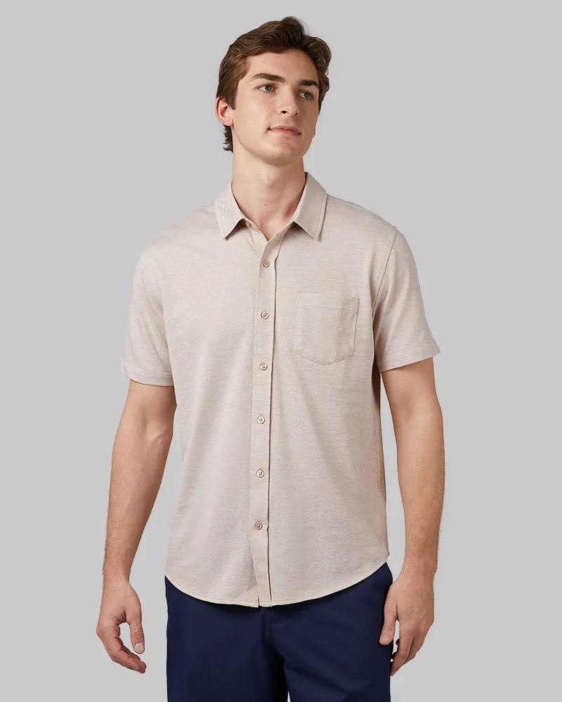 MEN'S CASUAL KNIT SHORT SLEEVE BUTTON-UP sold by 32 Degrees product image thumbnail 5
