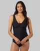 WOMEN'S RUCHED PLUNGE ONE PIECE SWIMSUIT sold by 32 Degrees