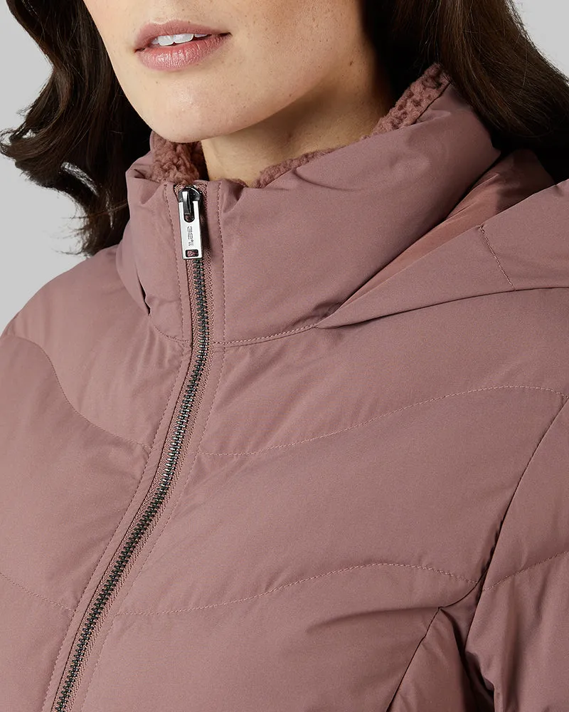 WOMEN'S MIDWEIGHT SHERPA-COLLARED PUFFER sold by 32 Degrees product image thumbnail 3