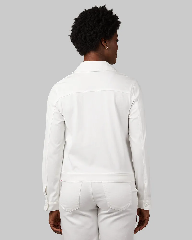 WOMEN'S MINI KNIT TWILL TRUCKER JACKET sold by 32 Degrees product image thumbnail 3