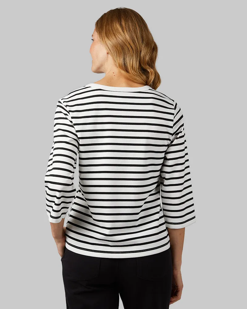 WOMEN'S LUXE KNIT 3/4 SLEEVE T-SHIRT sold by 32 Degrees product image thumbnail 3