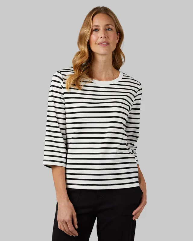 WOMEN'S LUXE KNIT 3/4 SLEEVE T-SHIRT made by 32 Degrees