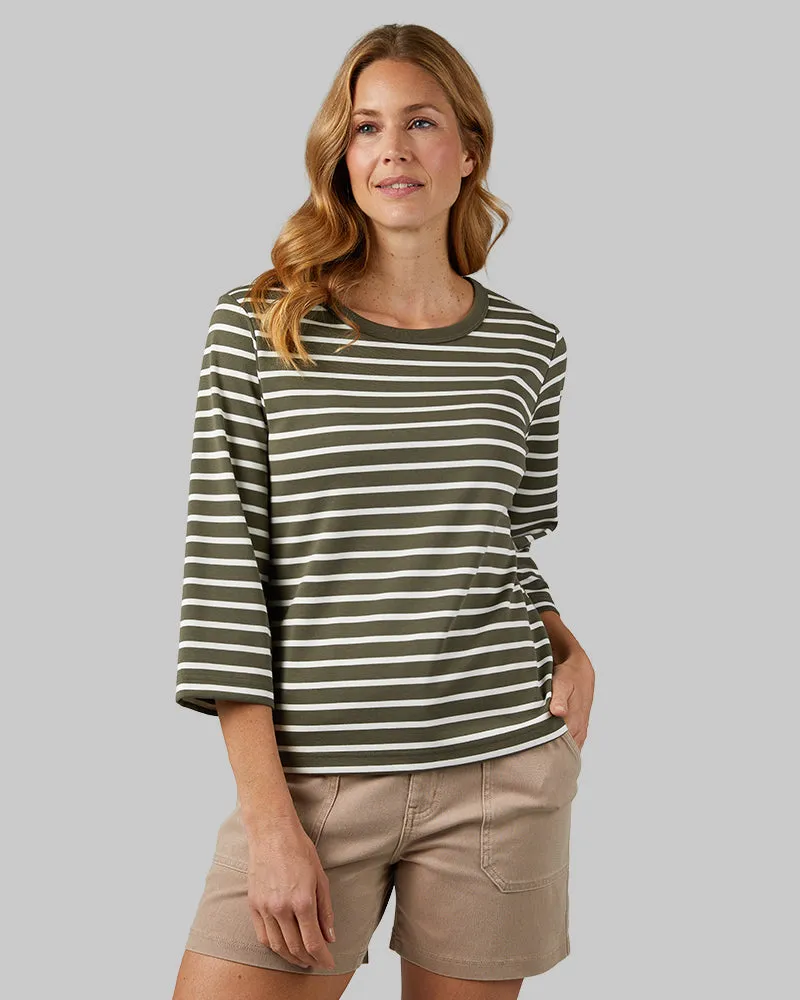 WOMEN'S LUXE KNIT 3/4 SLEEVE T-SHIRT sold by 32 Degrees product image thumbnail 5