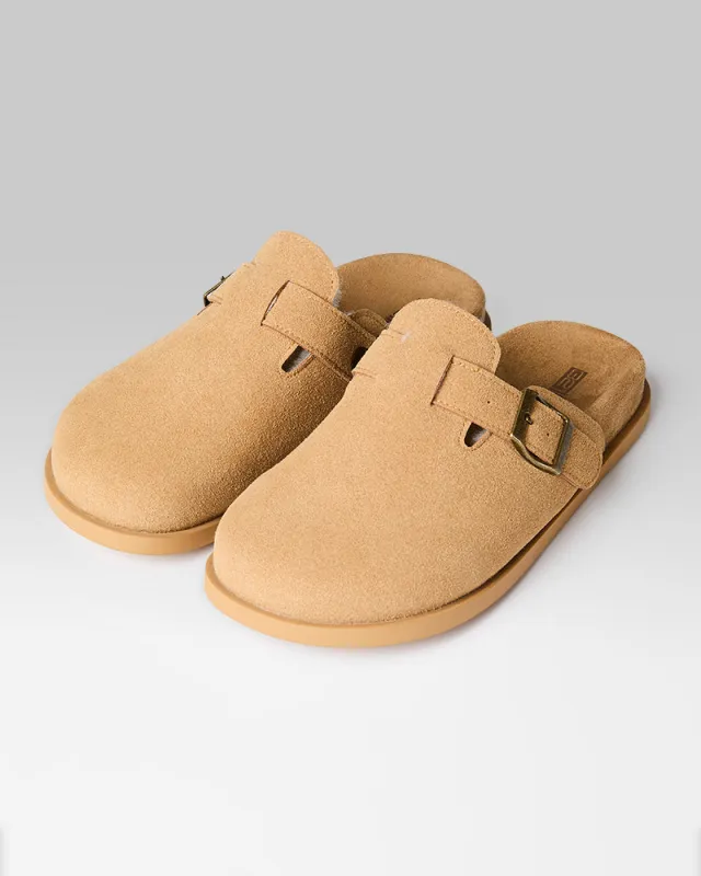 WOMEN'S FAUX SUEDE FUR-LINED CLOGS made by 32 Degrees