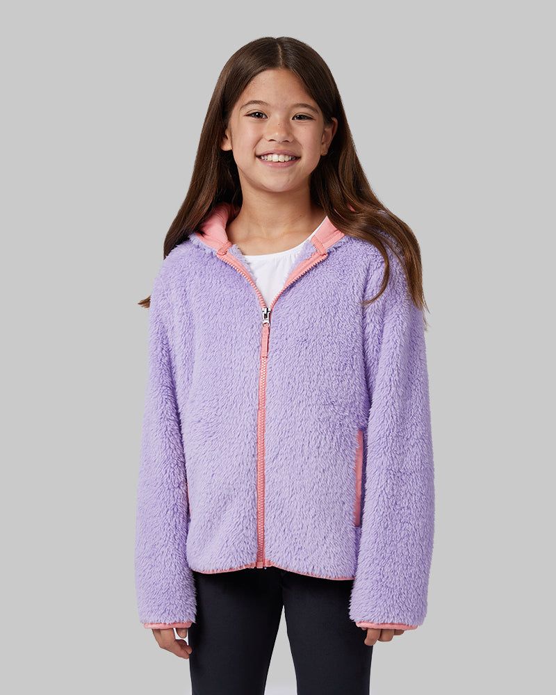 GIRLS' SOFT SHERPA HOODED FULL-ZIP sold by 32 Degrees product image thumbnail 5