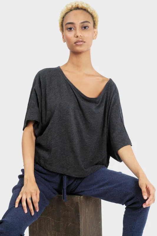 Lumi Crop Top (Heather Charcoal) sold by 337 Brand