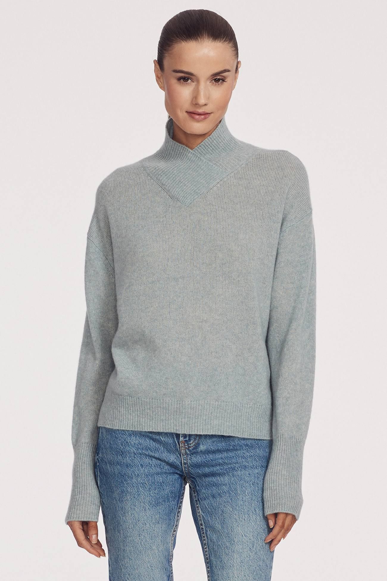 SHARON HIGH-NECK PULLOVER sold by 360 Cashmere