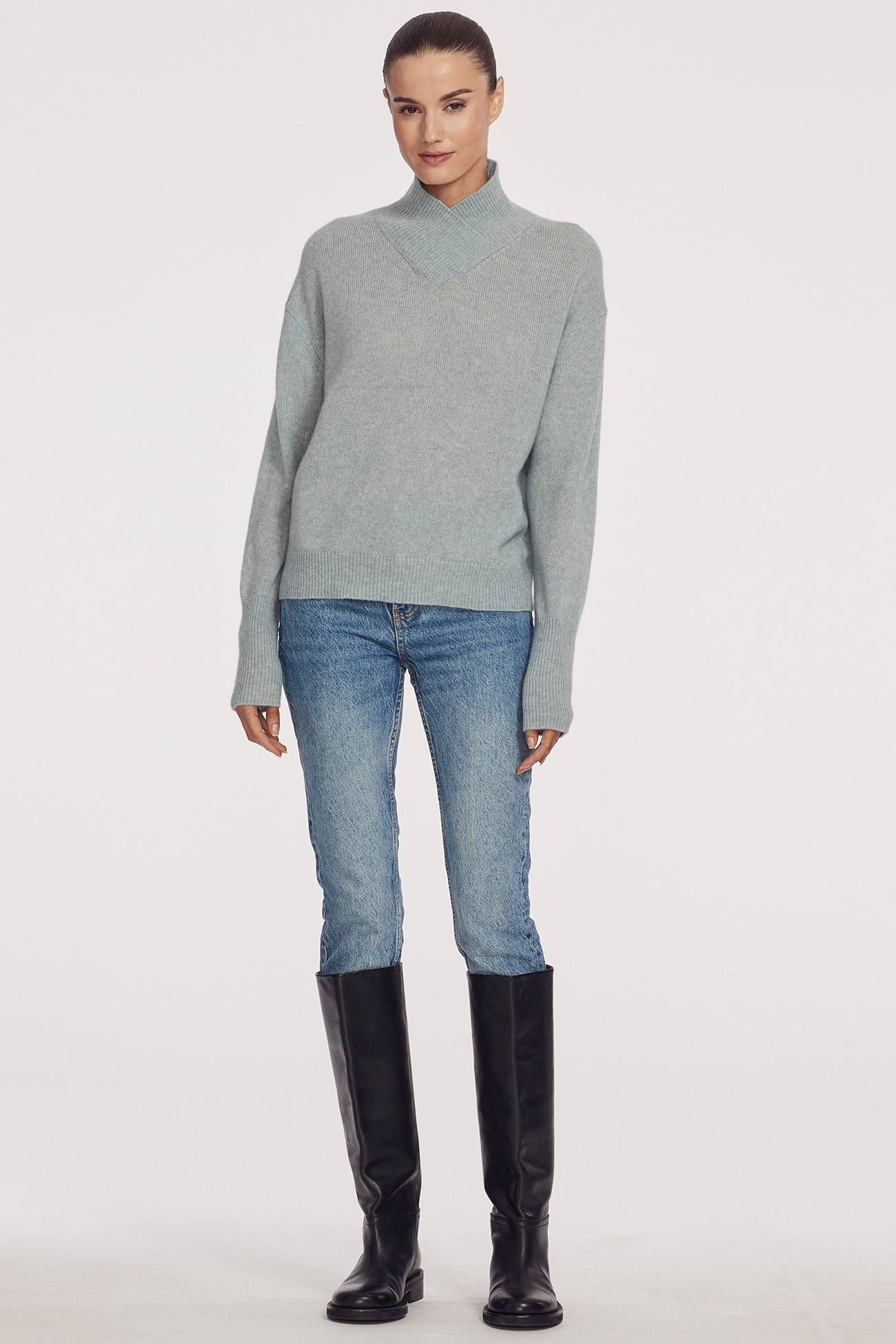 SHARON HIGH-NECK PULLOVER sold by 360 Cashmere product image thumbnail 4