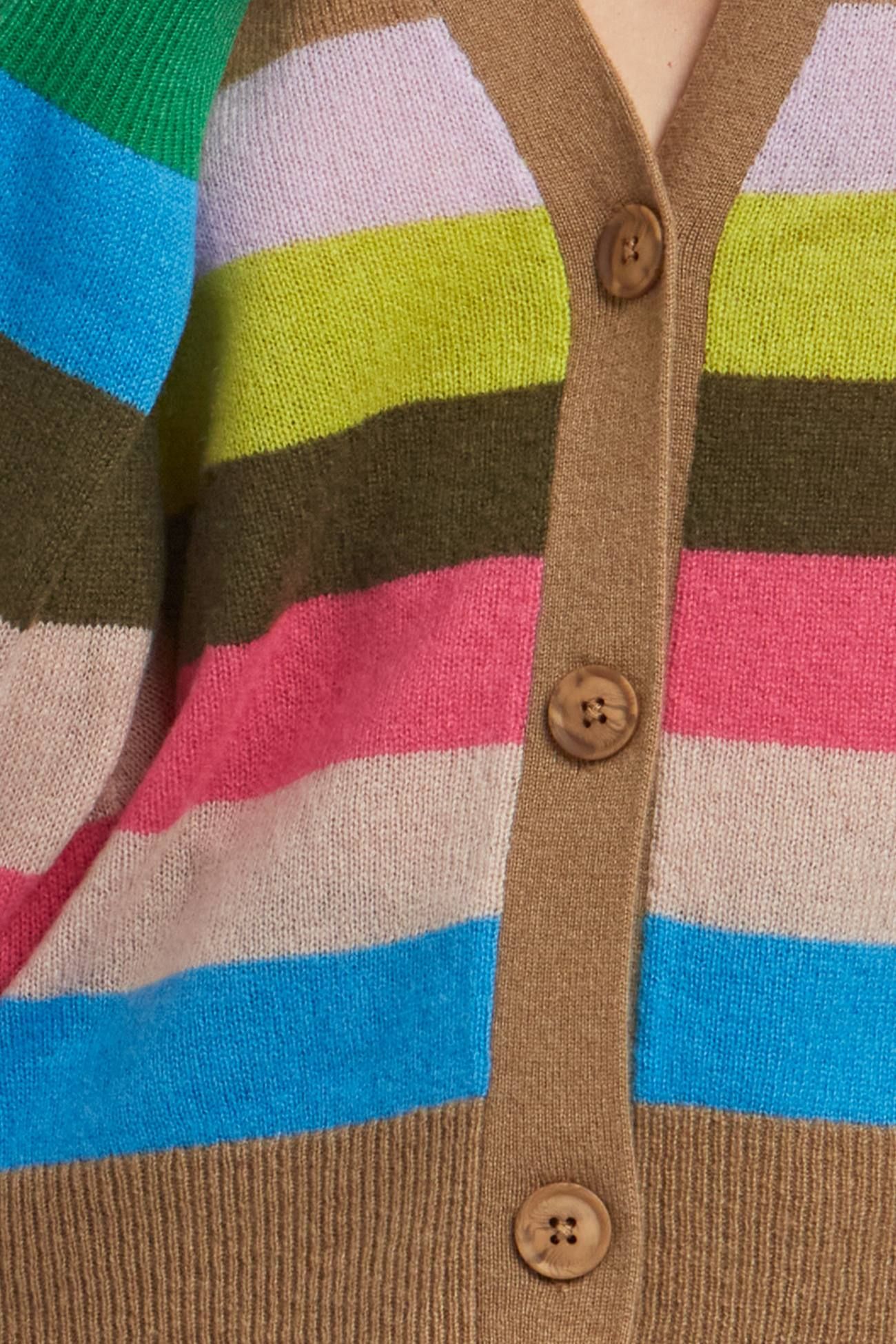 STELLA STRIPED CARDIGAN sold by 360 Cashmere product image thumbnail 5
