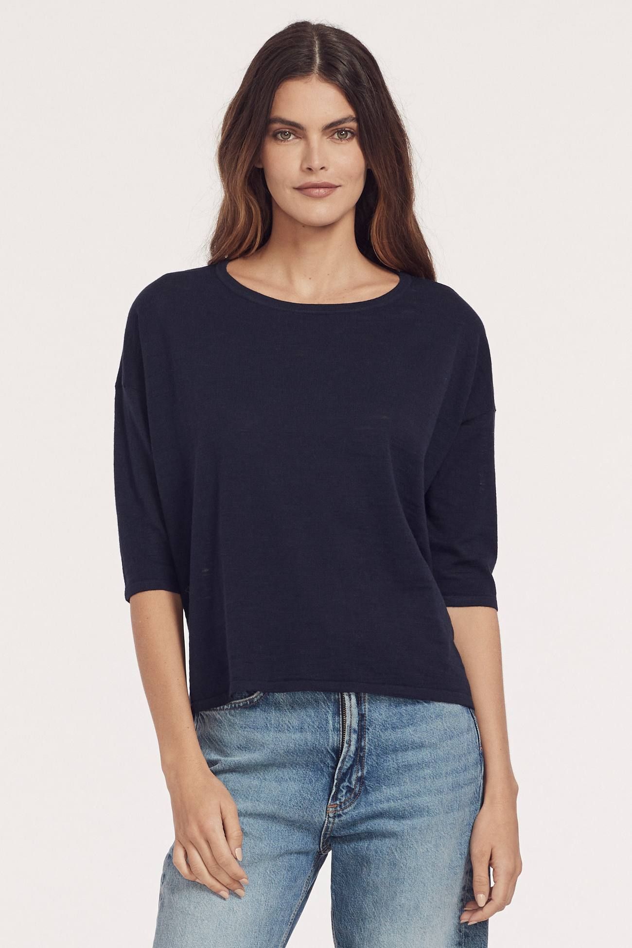 BRAELYNN CREW T-SHIRT sold by 360 Cashmere