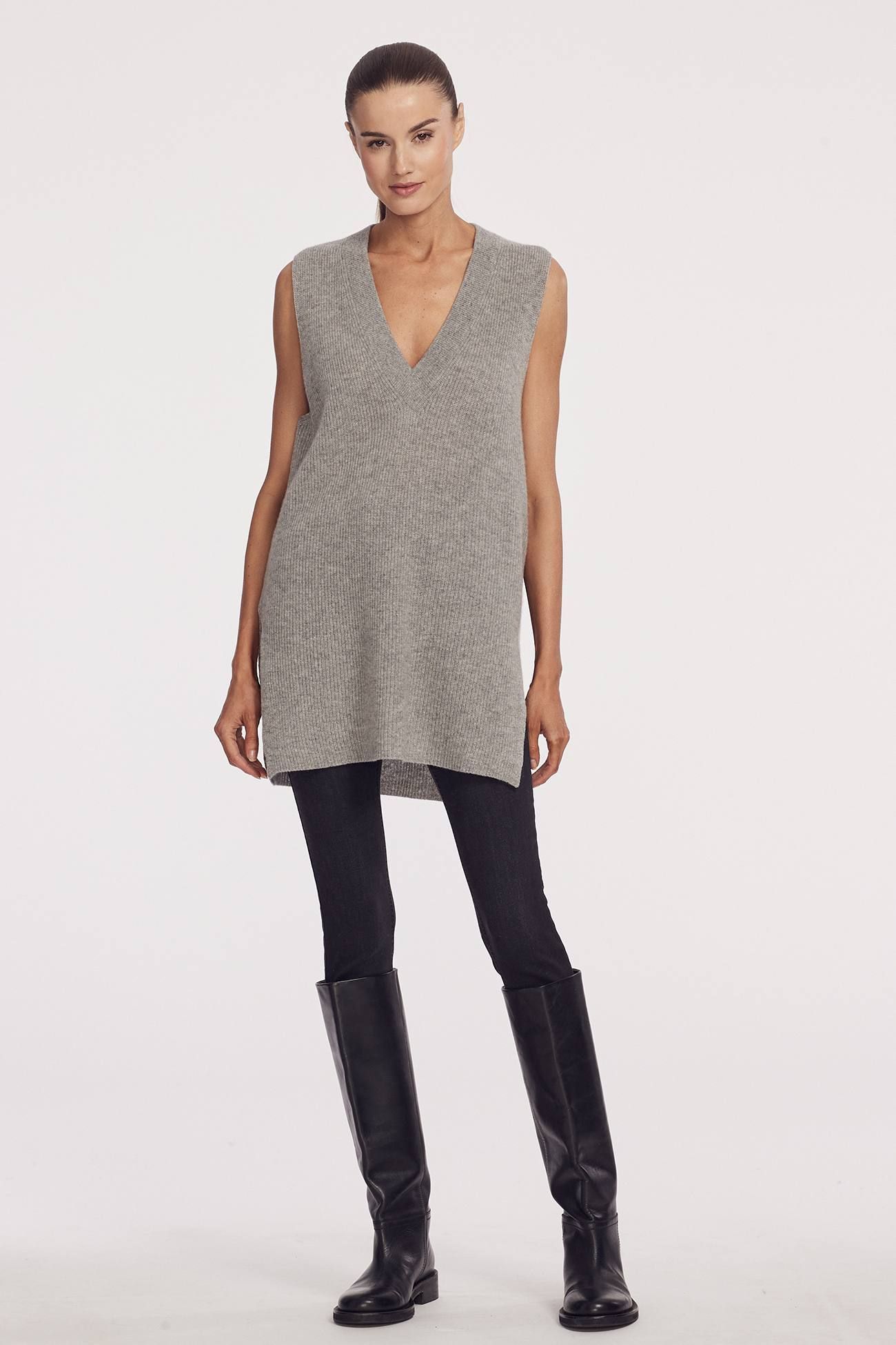 FERNANDA V-NECK VEST sold by 360 Cashmere product image thumbnail 2