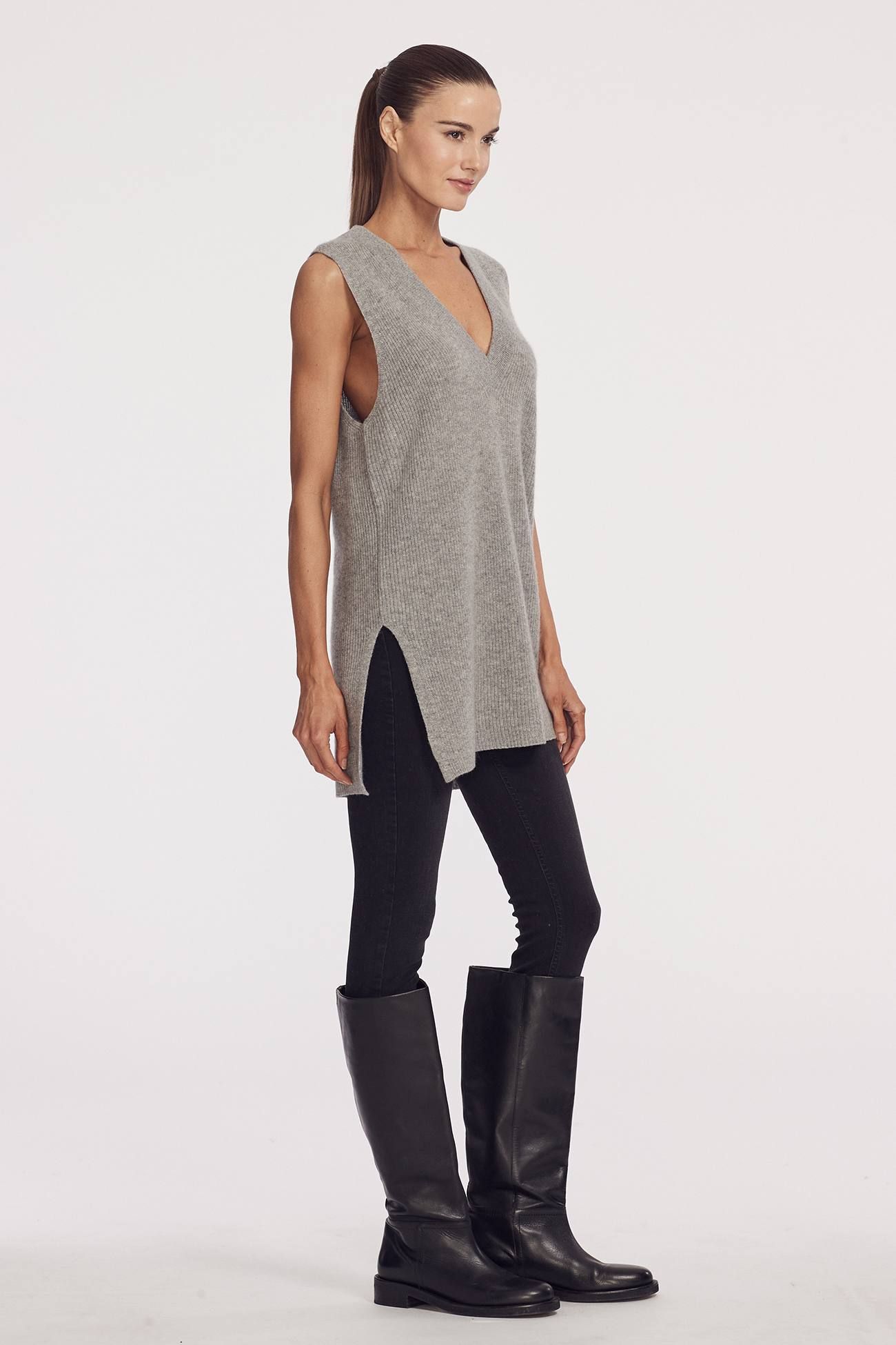 FERNANDA V-NECK VEST sold by 360 Cashmere product image thumbnail 3
