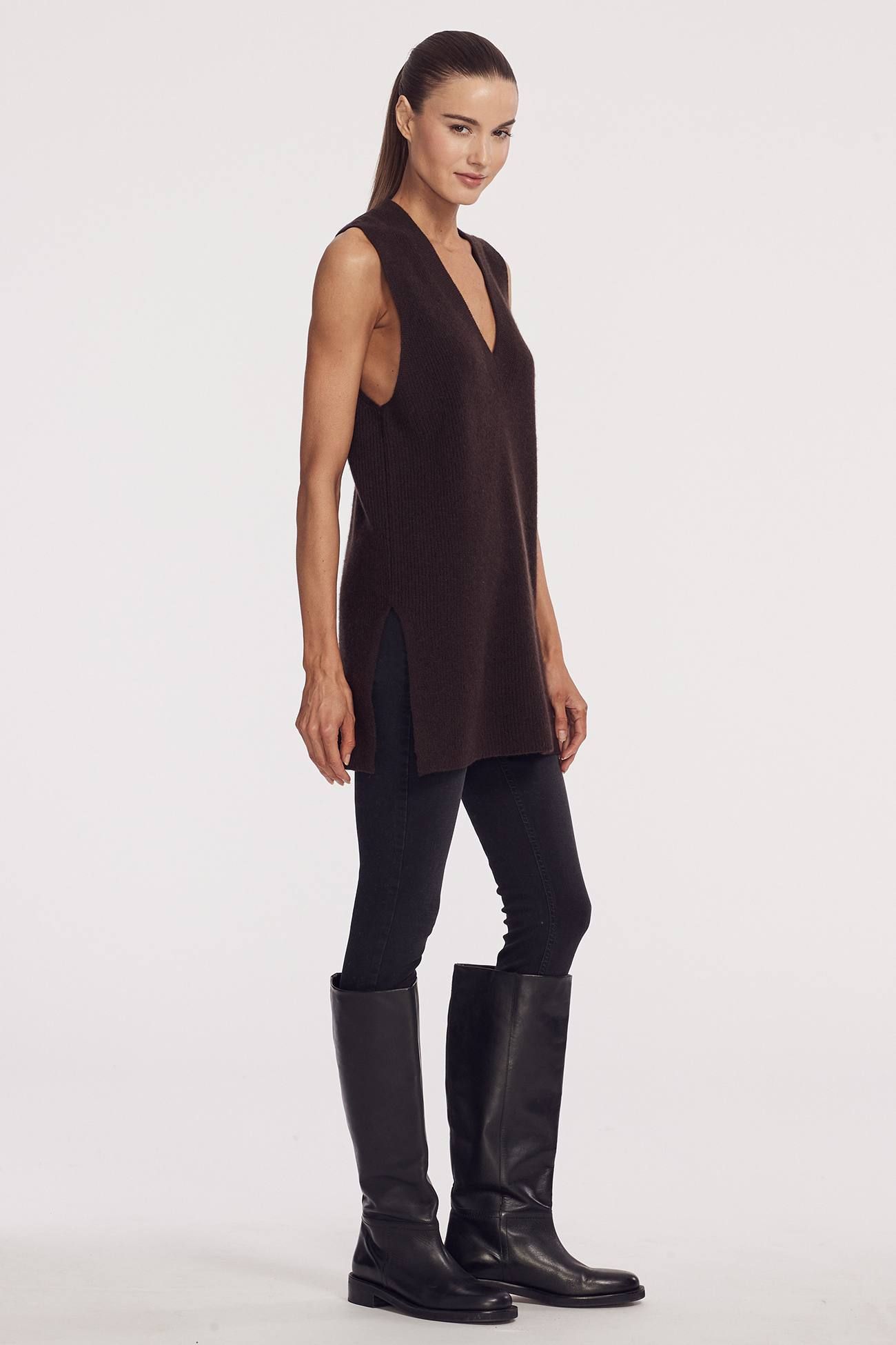FERNANDA V-NECK VEST sold by 360 Cashmere product image thumbnail 7
