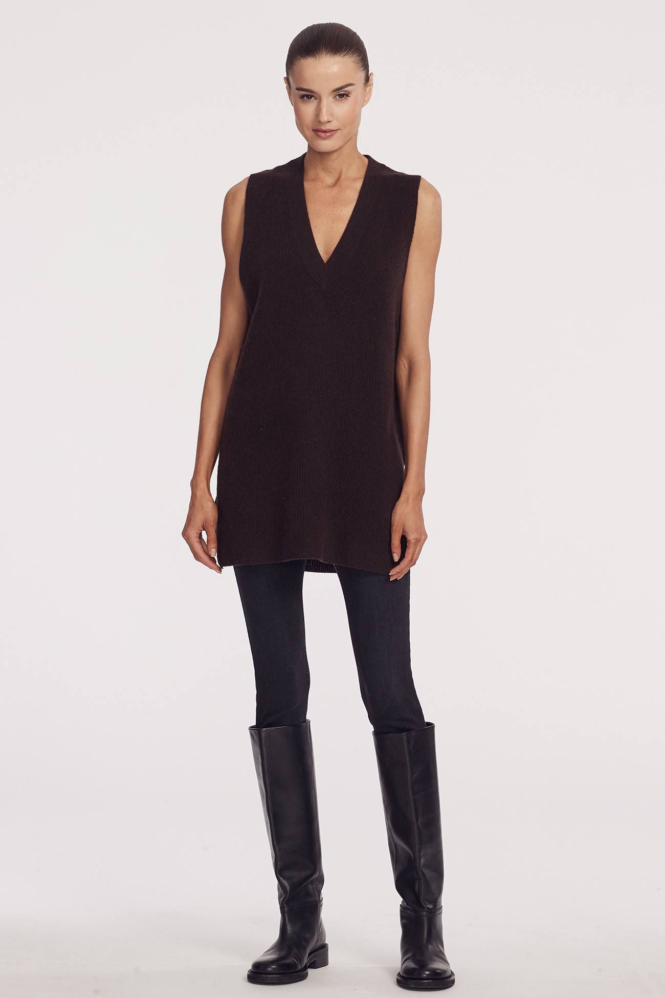 FERNANDA V-NECK VEST sold by 360 Cashmere product image thumbnail 6