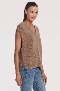AYLA PULLOVER VEST sold by 360 Cashmere